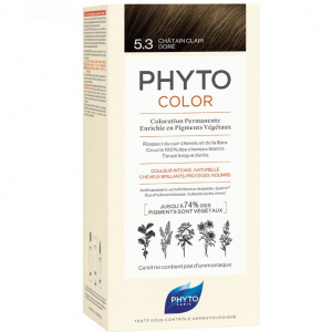 Купить: Phyto color №5.3 (светлый золотистый шатен) краска для волос