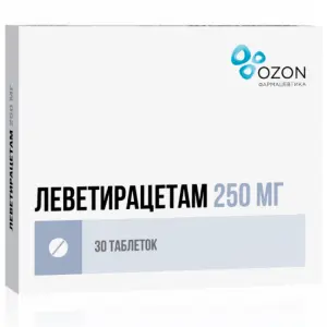 Купить Леветирацетам 250 мг 30 шт таблетки покрытые пленочной оболочкой