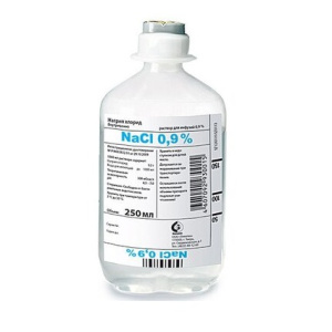 Купить: Натрия Хлорид 0,9 % 250 мл 10 шт раствор для инфузий бутыль ПЭТ