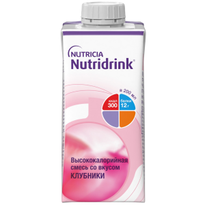 Купить: Нутридринк 200 мл напиток для энтерального питания клубника