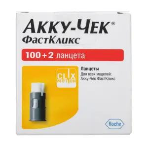 Купить Accu-Chek Fastclix 102 шт ланцеты одноразовые