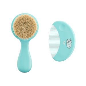 Купить: Roxy Kids набор расческа-щетка с мягким ворсом из натуральной овечьей шерсти и гребешок 0+