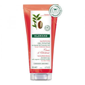 Купить: Klorane 200 мл гель для душа цветок гибискуса с органич маслом купуасу