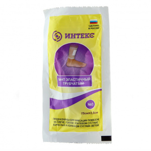 Купить: Интекс 15 см х 2,5 см 1 шт бинт эластичный трубчатый латексно-полиэфирный размер 3