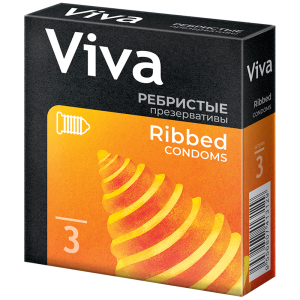 Купить: Viva 3 шт презервативы ребристые