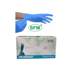Купить: SFM 100 шт перчатки нитриловые смотровые нестерильные размер M