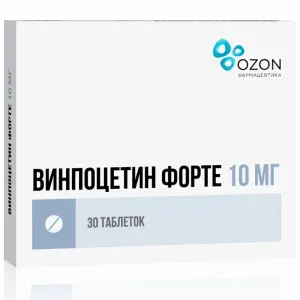 Купить Винпоцетин Форте 10 мг 30 шт таблетки