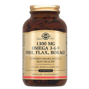 Купить: Solgar Комплекс жирных кислот Омега 3-6-9 1300 мг 60 шт капсулы