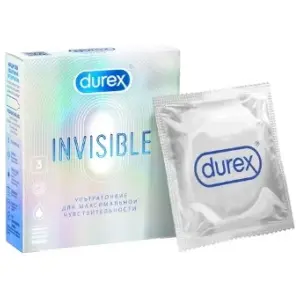 Купить Durex Invisible 3 шт презервативы ультра тонкие