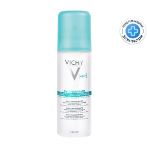 Купить: Vichy 125 мл дезодорант-антиперспирант аэрозоль против белых и желтых пятен спрей 48 ч