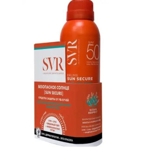 Купить: SVR Sun Secure Безопасное солнце подарочный набор 200 мл спрей-вуаль + 50 мл крем-мусс