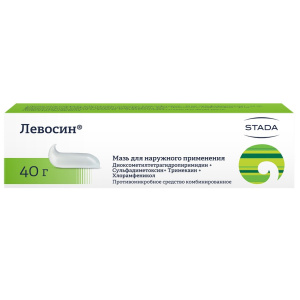 Купить: Левосин 40 г мазь для наружного применения