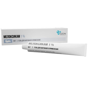 Купить: Мелоксикам 1 % 50 г гель для наружного применения