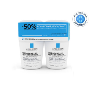 Купить: La Roche-Posay Physio 50 мл 2 шт дезодорант-ролик 24 ч