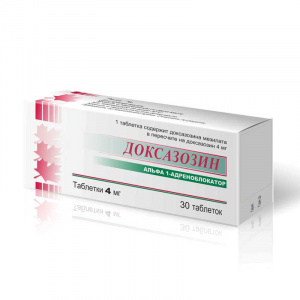 Купить: Доксазозин 4 мг 30 шт таблетки