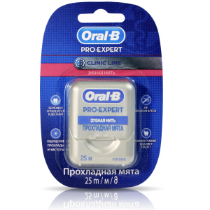 Купить: Oral-B Pro-Expert Clinic Line 25 м зубная нить прохладная мята