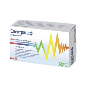 Купить: Спектрацеф 400 мг 10 шт таблетки покрытые пленочной оболочкой
