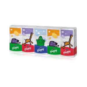 Купить: Bella Baby Happy платки носовые 10шт №10 д/детей Звери