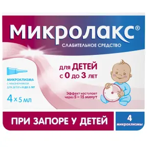 Купить Микролакс Бэби (с 0 до 3 лет) 5 мл 4 шт раствор ректальный микроклизмы