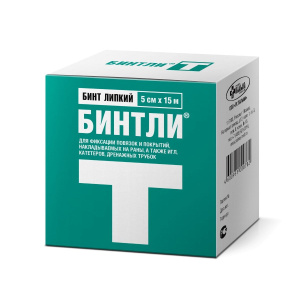 Купить: Бинтли-Т 5 см х 15 м бинт липкий