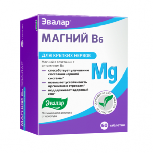 Купить: Магний В6-Эвалар 60 шт таблетки