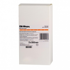 Купить: ПК-Мерц 500 мл 2 шт раствор для инфузий