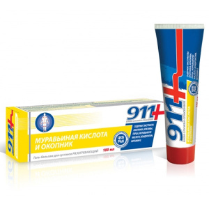 Купить: 911 Муравьиная кислота и окопник 100 мл гель-бальзам для суставов