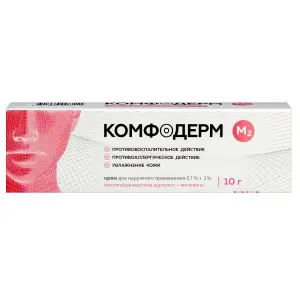 Купить Комфодерм М2 0,1%+2% 10 г крем для наружного применения