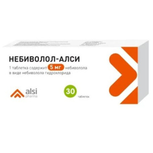 Купить: Небиволол-Алси 5 мг 30 шт таблетки 