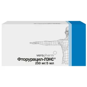 Купить Фторурацил-ЛЭНС 50 мг/5 мл 5 мл 10 шт раствор для внутрисосудистого введения