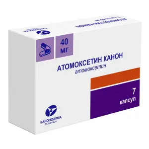 Купить Атомоксетин-Канон 40 мг 7 шт капсулы