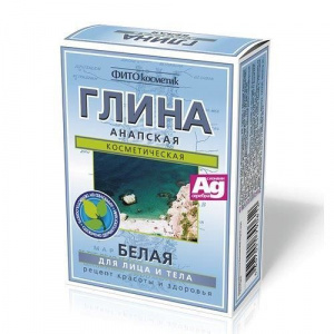 Купить: Глина Анапская 100 г порошок белая