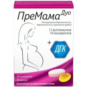 Купить: Премама Дуо 30 шт таблетки + 30 шт капсулы
