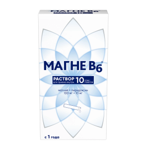 Купить: Магне В6 10 мл 10 шт раствор для внутреннего применения стик-пакет