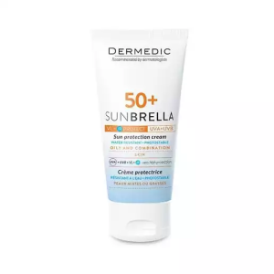 Купить: Dermedic Sunbrella SPF 50+ 50 г крем для жирной и комбинированной кожи солнцезащитный