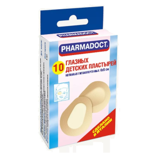 Купить: Pharmadoct 10 шт пластырь для глаз для детей телесный