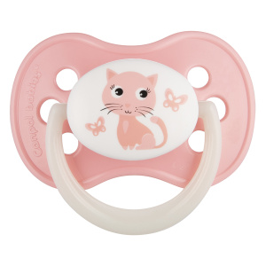Купить: Canpol babies animals 1 шт соска-пустышка латексная 0-6 мес цвет розовый