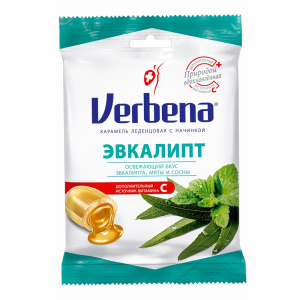 Купить: Вербена 60 г карамель с эвкалиптом