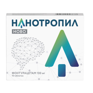 Купить: Нанотропил Ново 100 мг 10 шт таблетки