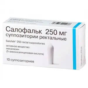 Купить Салофальк 250 мг 10 шт суппозитории ректальные