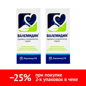 Купить: Набор 2 уп. Валемидин 25 мл капли