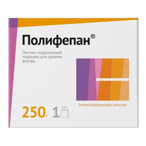 Купить: Полифепан 250 г порошок для приготовления суспензии для приема внутрь