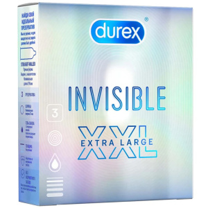 Купить: Durex Invisible 3 шт презервативы ультра тонкие XXL
