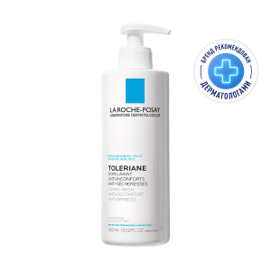 Купить: La Roche-Posay Toleriane Caring Wash 400 мл крем-гель очищающий  для умывания лица с пантенолом
