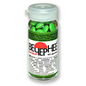 Купить: Вечернее Валериана + Хмель + Мята 60 шт драже