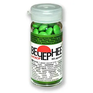 Купить Вечернее Валериана + Хмель + Мята 60 шт драже