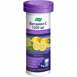 Купить Витамин С Эвалар 1200 мг 10 шт таблетки шипучие