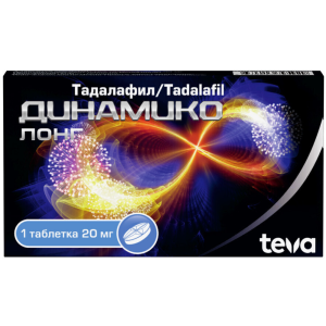 Купить: Динамико Лонг 20 мг 1 шт таблетки покрытые пленочной оболочкой