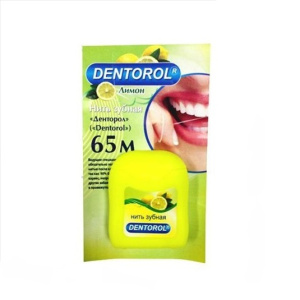 Купить: Dentorol 65 м зубная нить лимон