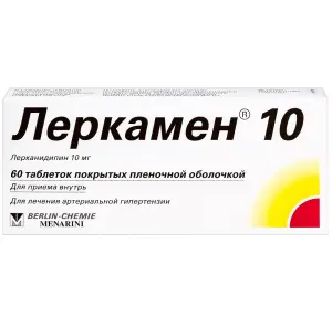 Купить Леркамен 10 10 мг 60 шт таблетки покрытые пленочной оболочкой